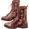 Independent Website Foreign Trade, European and American Retro Printed Embroidered Boots
