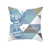 Office Living Room Home Pillowcase Fresh Elk Blue Pattern Pillowcase Car Ornaments