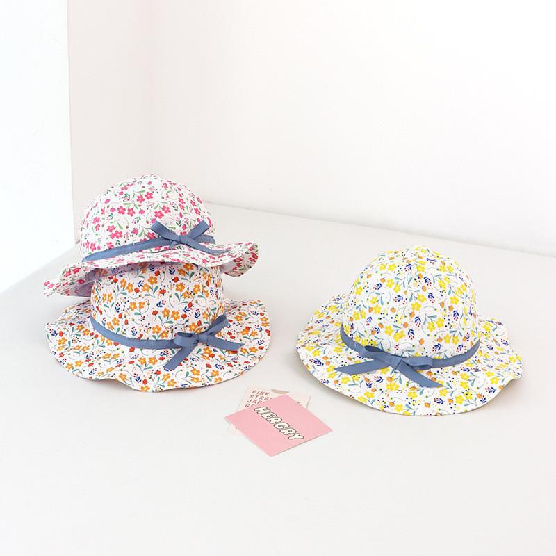 Baby Sun Hat With Large Brim Floral Fisherman Hat For Spring And Autumn Super Cute Bonnet