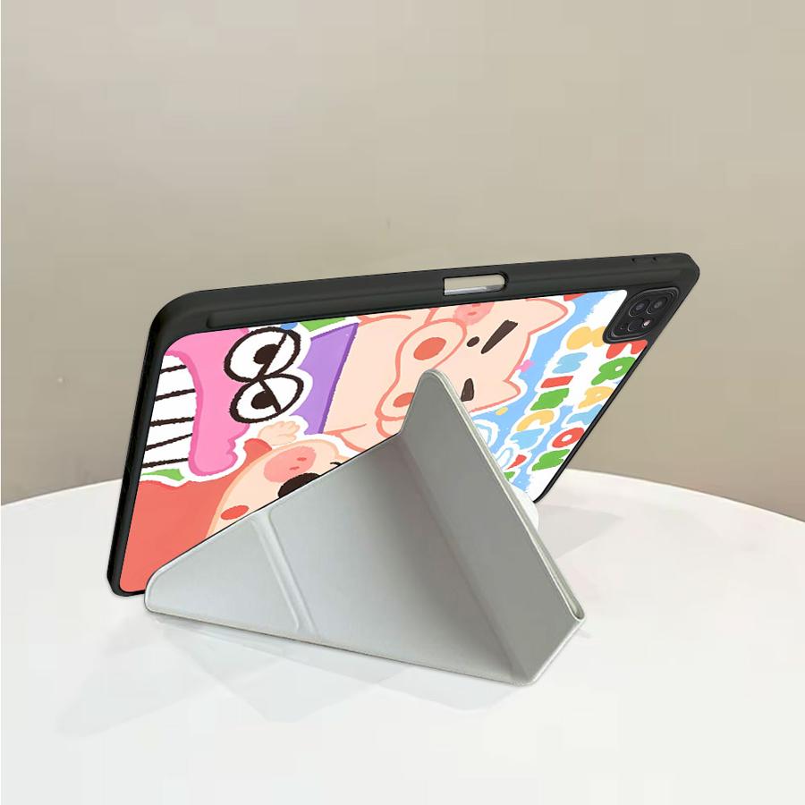 Holder Cover Tablet Case For iPad Air 4 5 M3 M2 1 2 M4 11inch Mini 6 7 Pro 11th 10th 9th 8th 7th 12.9inch Pro 2025 Cute Cra-yons