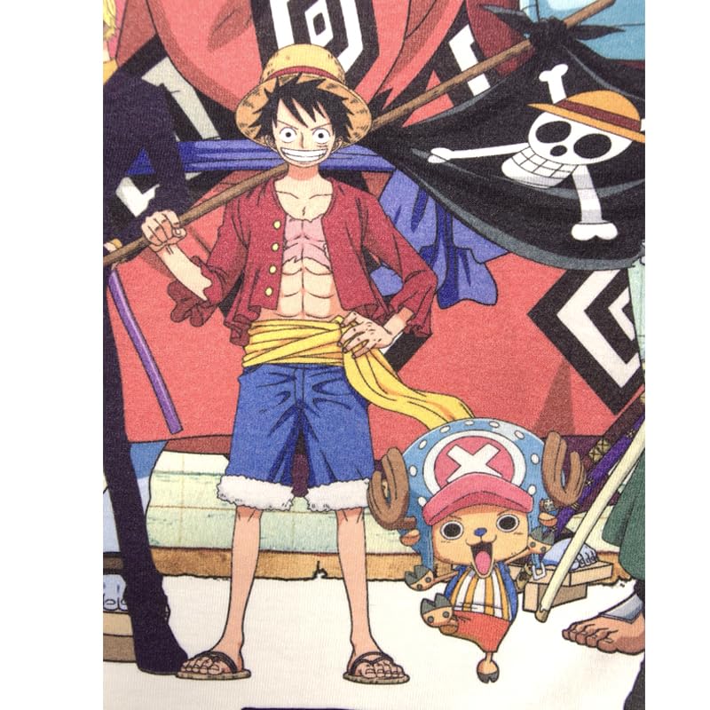 EVERSOUL ONE PIECE Short Straw Hat Character Movie Size L T-Shirt, Sleeve, Luffy, Pirates, Skull, Chopper, Zoro, Nami, Sanji, Merchandise, Tee, Anime,