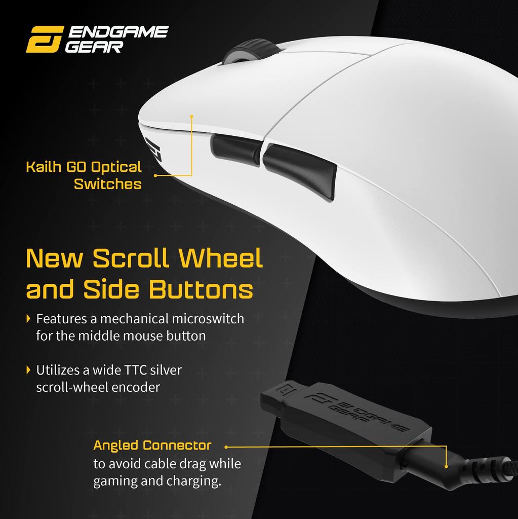 Беспроводная игровая мышь Endgame Gear XM2we белая EGG-XM2WE-WHT