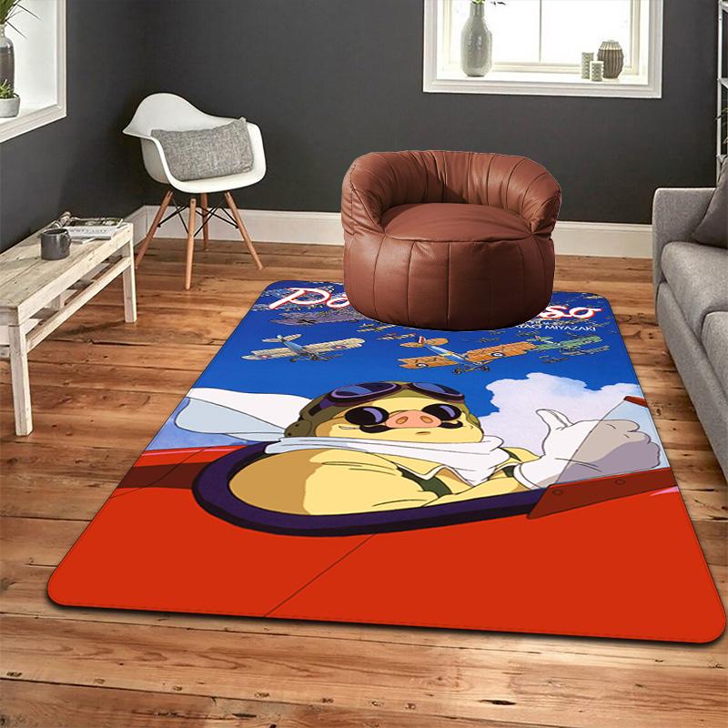 Porco Rosso Rug Floor Mat for Living Room or Bedroom Soft and Comfortable Carpet a Gift for Birthday and Holiday.SFF0917262