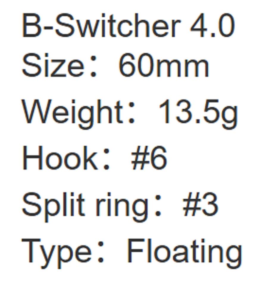 ZipBaits B Switcher 4.0 Rattler 65мм Плавающий воблер 054 (1132)