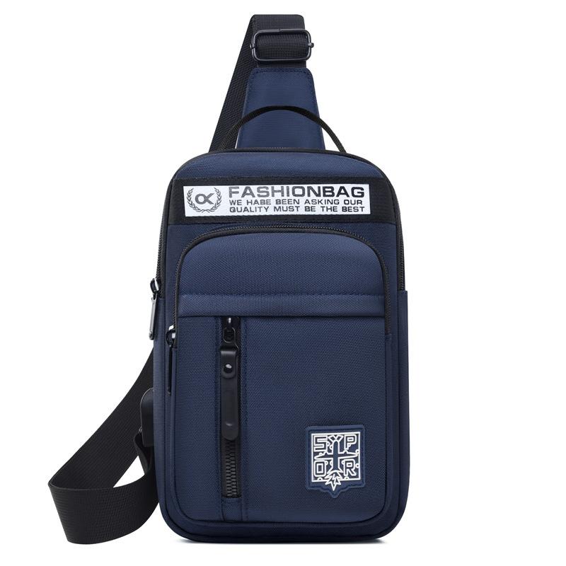 Мужская нагрудная сумка, новая, высокого класса, одноплечевая, повседневная, модная, из ткани Оксфорд, нагрудная сумка, легкий рюкзак для занятий спортом на открытом воздухе