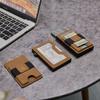 Новая мужская сумка для карт RFID, большая вместимость, автоматическая коробка для карт, многофункциональная съемная магнитная сумка для карт мобильного телефона, кожаный кошелек