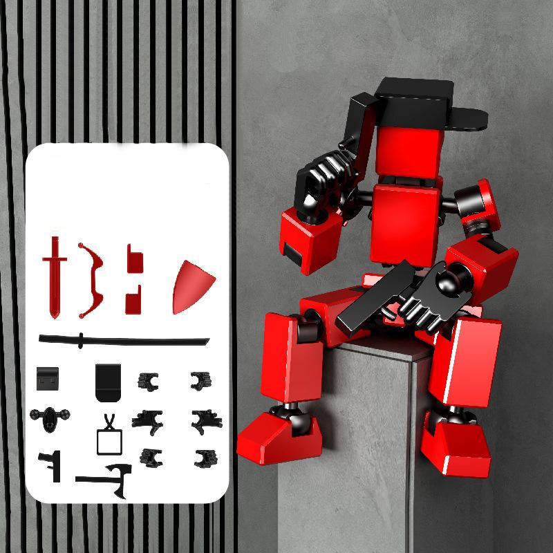 Новый 3D-печатный манекен-болван 13 шарнирных подвижных робот-трансформер Аксессуары для оборудования Фигурки Действия Украшение Игрушки Для Детей