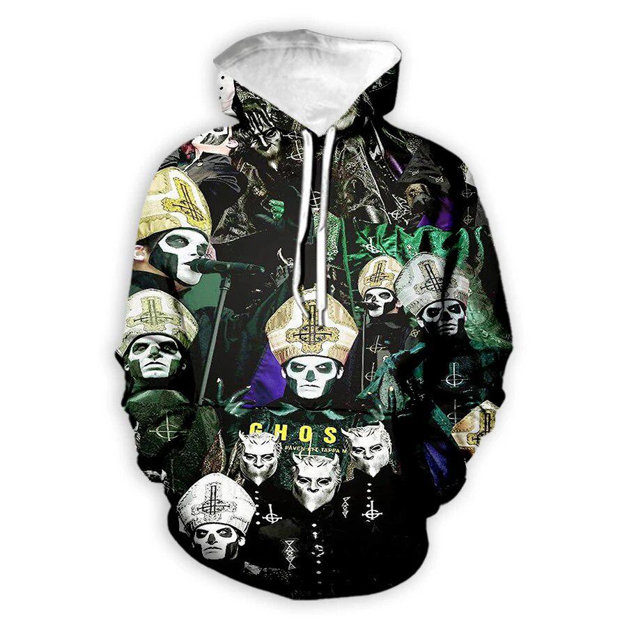Ghost Band 3D Print Hoodies Men Women Fashion Streetwear Hip Hop Y2k Hoodie Pullovers Casual Hooded Sweatshirts Kids Clothing