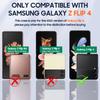 For Samsung Galaxy Z Flip 4 Matte Material,Screen Protection,Anti-Scratch Shockproof Phone Case-Black