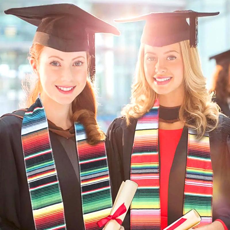 Men Mexican Long Scarves Graduation Decoration Shawl Graduation Sash Uniform Belt Graduation Stole