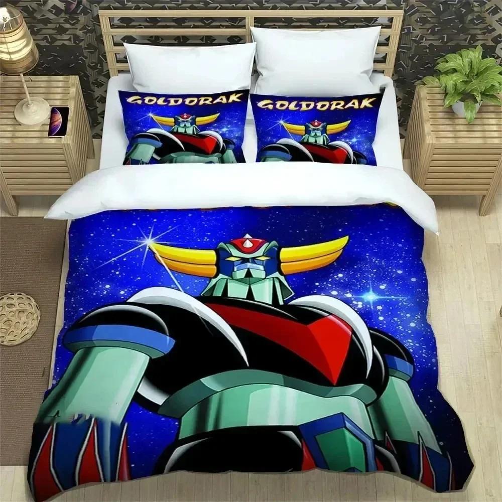 Ufo Robo Grendizer Goldorak Удобное одеяло Пододеяльник Наволочка Комплект постельного белья Украшение детской спальни Домашний текстиль