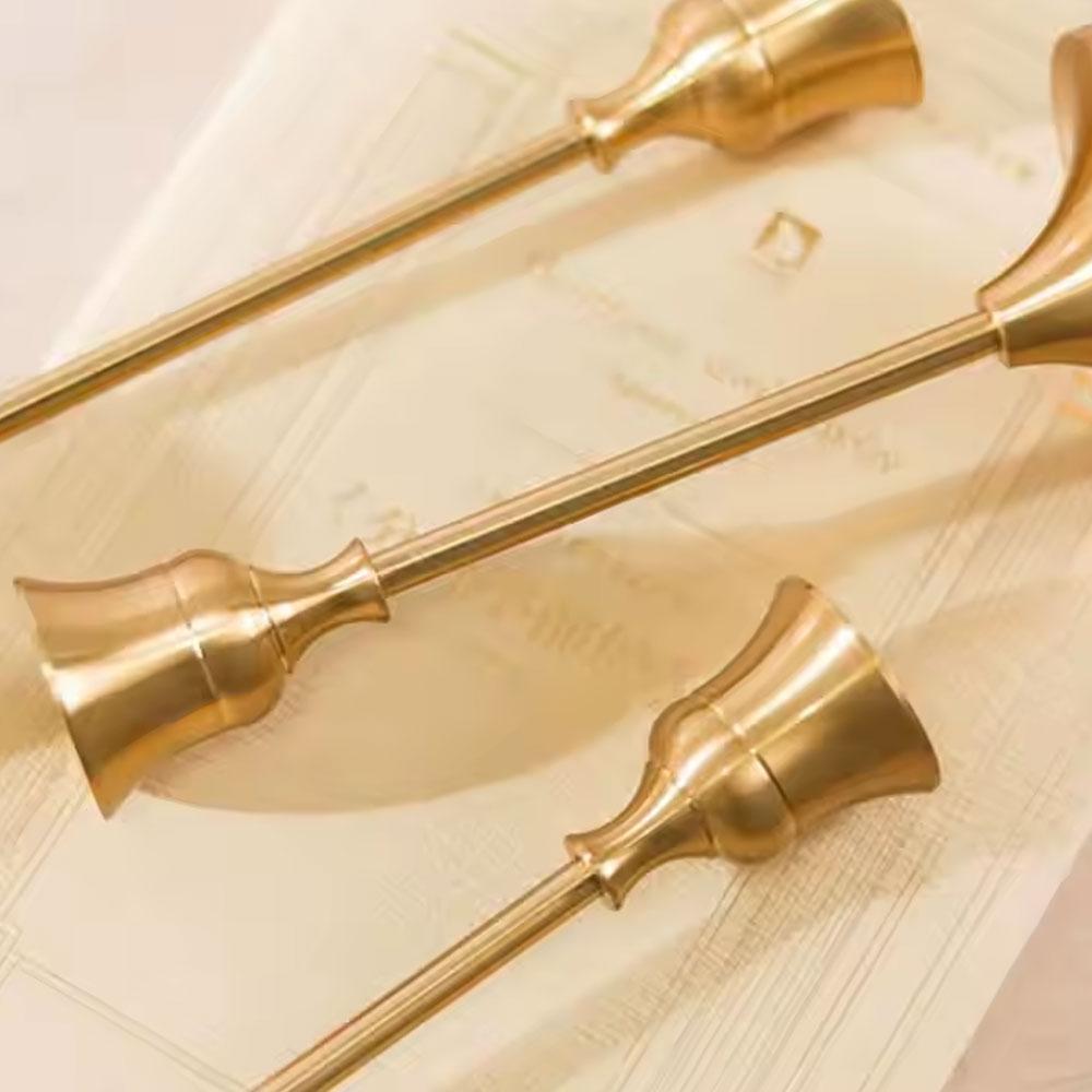 Роскошный набор подсвечников, контейнер для свечей-столбов, конический подсвечник, домашний декор, металлические подсвечники для свадеб, подарков на день рождения своими руками