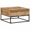 VidaXL Coffee Table 68x68x41 Cm Raw Mango Wood