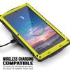 For Samsung Galaxy S24 Ultra Metal Bumper Heavy Duty Case with Stand Gorilla Glass Camera Cover Hybrid Durable Military Rugged Rugged Full Body