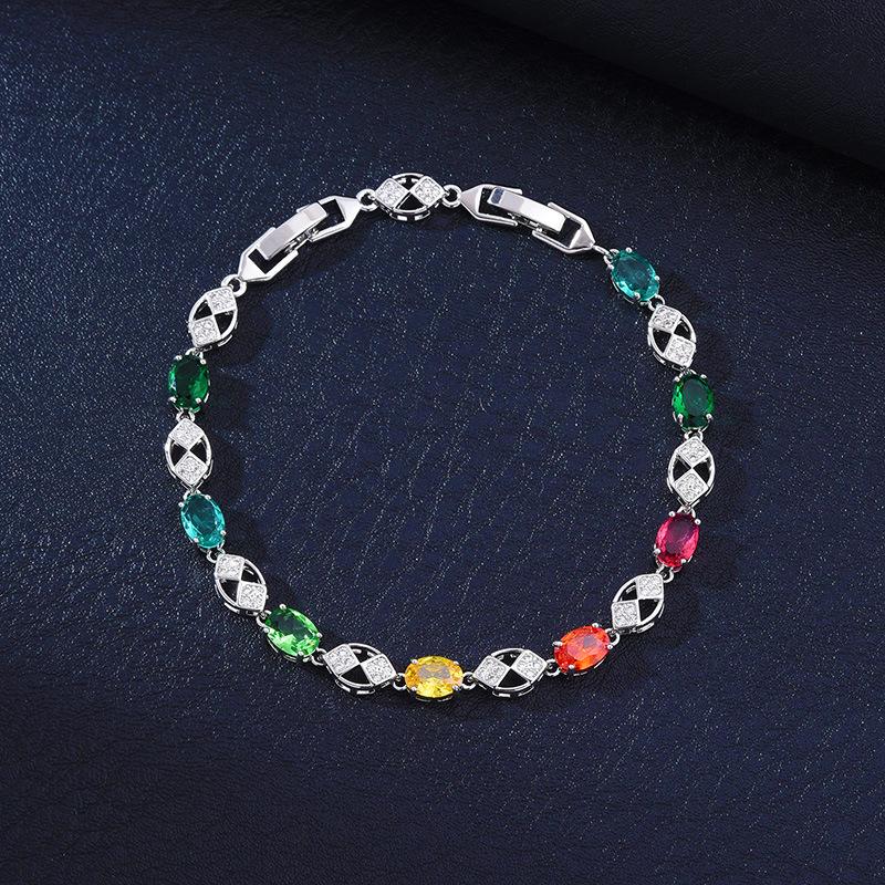 Браслет из натурального диопсида с высокой чистотой огненных цветов, сверкающий браслет в дворцовом стиле с тонкой инкрустацией для женщин