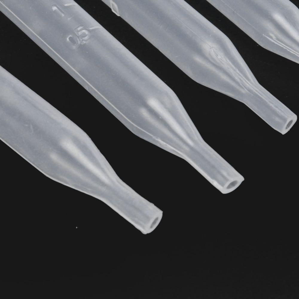 100pcs Calibrated Liquid Dropper Pipettes 1.5m Volumetric Pipettes Liquid Transfer
