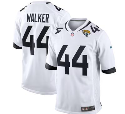 Мужская футболка-джерси NFL Jacksonville Jaguars №44 WALKER - БЕЛАЯ