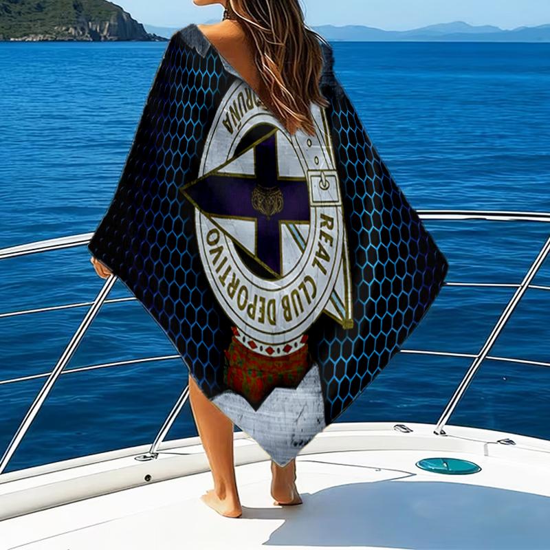 Deportivo Football Beach Towel - Soft, Absorbent Microfiber, Lightweight, Ideal for The Beach, Parties, Travel, Camping fan gifts
