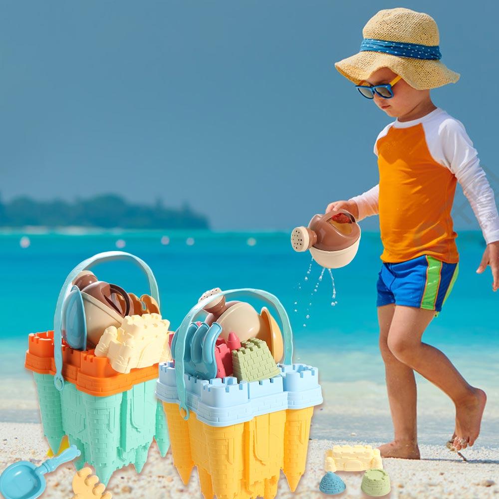 Summer Toys Castle Sand Mold Toy Beach Accessories Castle Bucket Play Sand Set Beach