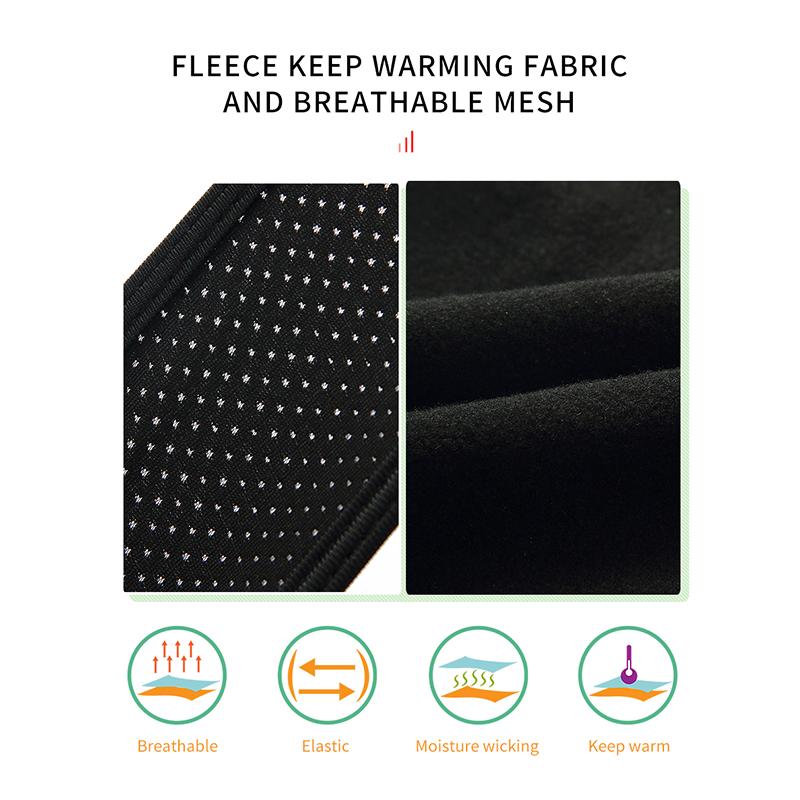 Комплекты для велоспорта Мужская термофлисовая куртка WOSAWE с гелевой подкладкой и брюки-комбинезон