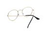 Retro Metal Round Patterned Edge Eyeglasses 3447 - Trendy Harajuku-Inspired Plano Glasses