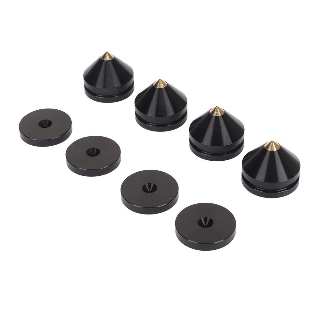 4PCS Speaker Isolation Feet Pad Shock Absorption Amplifier Spike Isolation Feet Mat for Turntable