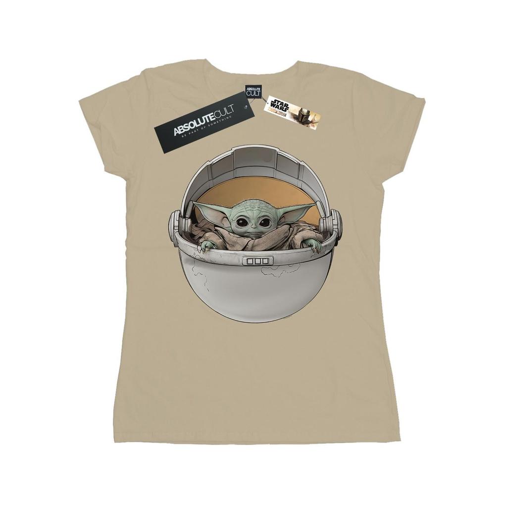 Star Wars Womens/Ladies The Mandalorian The Child Basket Cotton T-Shirt