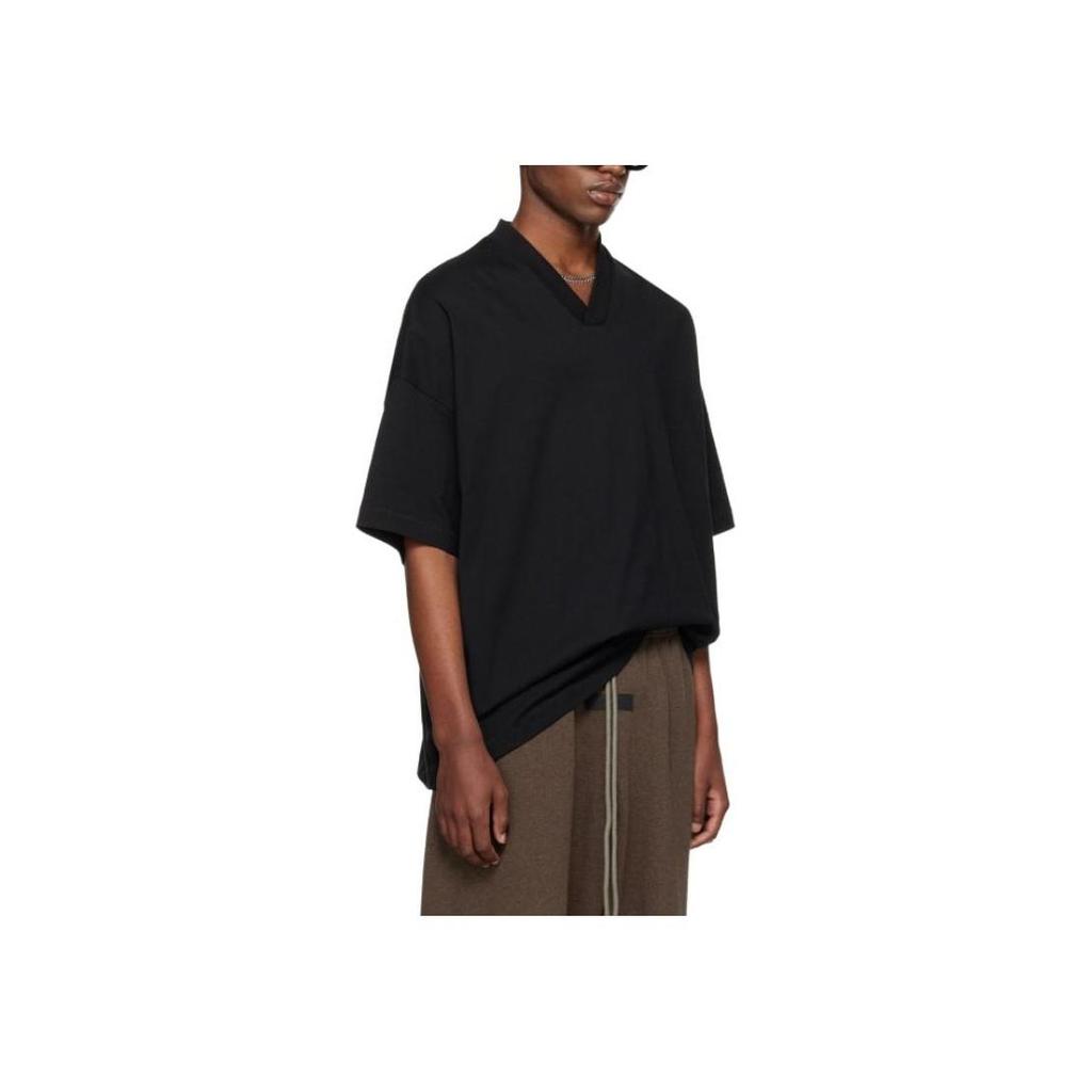 Fear of God Essentials Футболка с V-образным вырезом Весна/Лето 2024 'Черный' Унисекс 125SU244210F