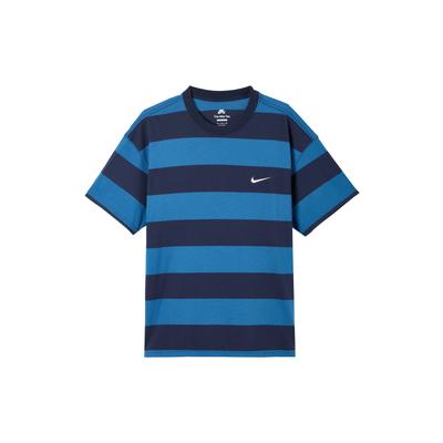 Американский винтажный логотип в полоску с принтом скейтборд, повседневная свободная футболка с круглым вырезом и коротким рукавом, с заниженными плечами, мужские топы, темно-бирюзовый FB8151-411