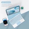 Чехол для iPad A16 10-го поколения с сенсорной панелью и Bluetooth-клавиатурой с подсветкой, испанская раскладка с буквой Ñ
