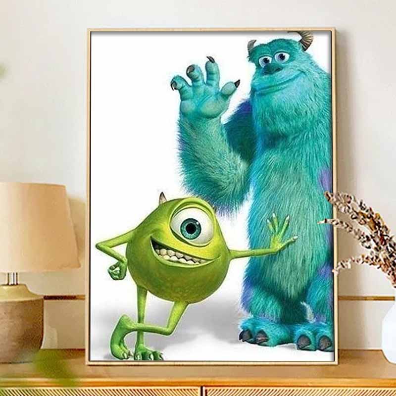 Disney Diamond Painting 5D Handmade DIY Monsters Inc. Diamond Stickers Home Room Decorations Gifts for Friends