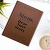 Mom Share Your Story Diary Faux Leather Hardcover Notebook Life Memories Connection Appreciation Journal