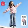 MINISO Girls' Casual Sweatshirt & Jeans Set
