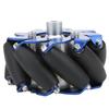 4in Mecanum Wheel Left Aluminum with TPU Rubber Rollers Industrial Robot Accessories