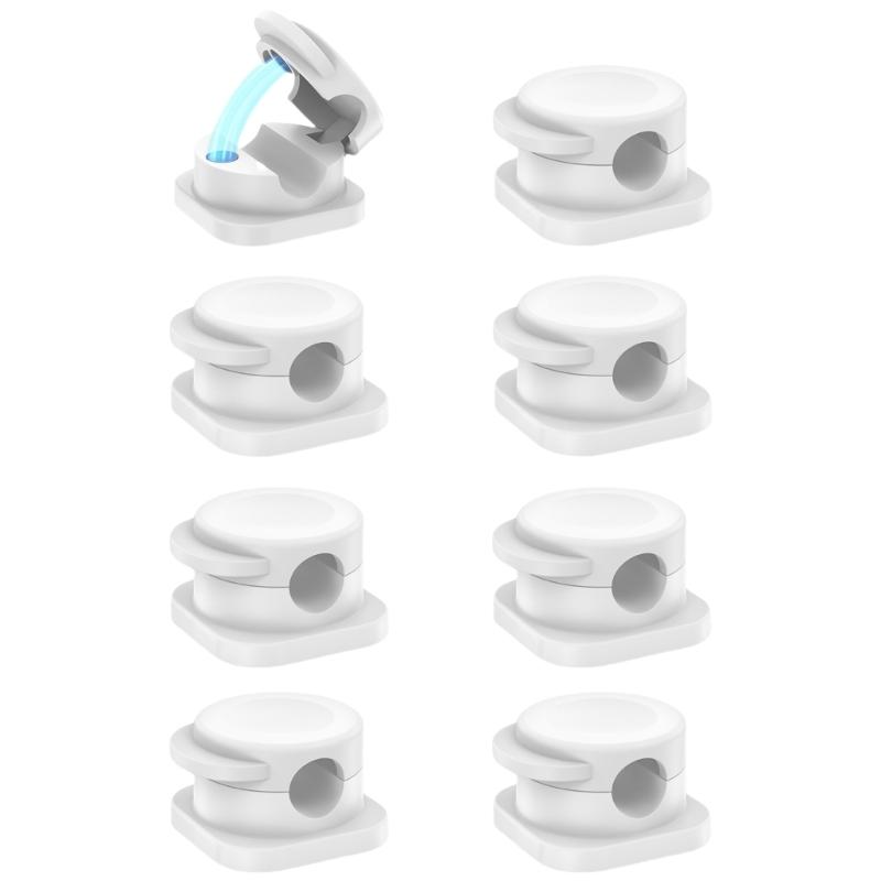 Spring Cord Holder Clip Adjustable Cable Organizers with Strong Adhesive for Desk and Car Use 