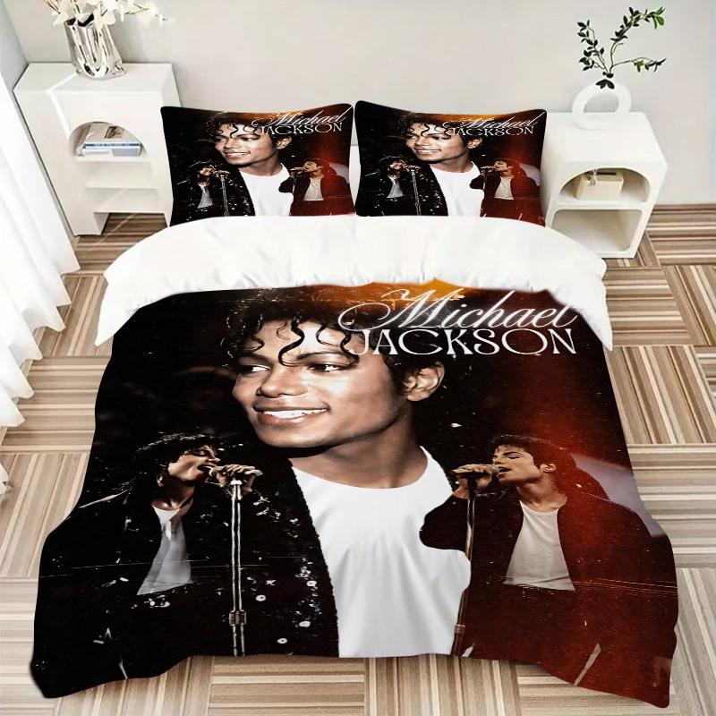 Michael Jackson'S Iconic Performance Print 3Pcs Bedding Setduvet Cover With 2 Bedropillowcase Home Birthday Gift