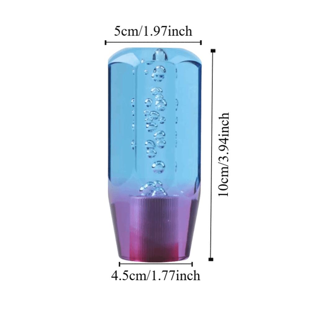 Crystal Transparent Transmission Shifter Bubble Design Manual Shift Knob Car Accessories