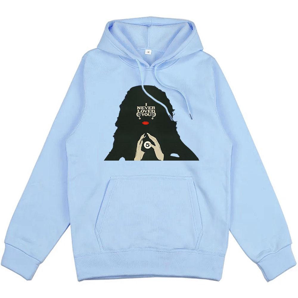 Мужская уличная одежда Певица Холзи Толстовки I Never Loved You Хип-хоп унисекс Зимние толстовки Sudaderas Hombre Пуловеры с капюшоном Мужские