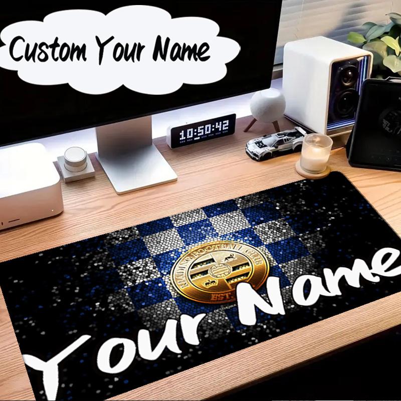 Custom Name Mouse pad Greek Reading Symbol Mouse Pad Desk Mat, Non-Slip Rubber Backer Pad For Computer Notebook Gaming Mouse Pad Birthday Gift