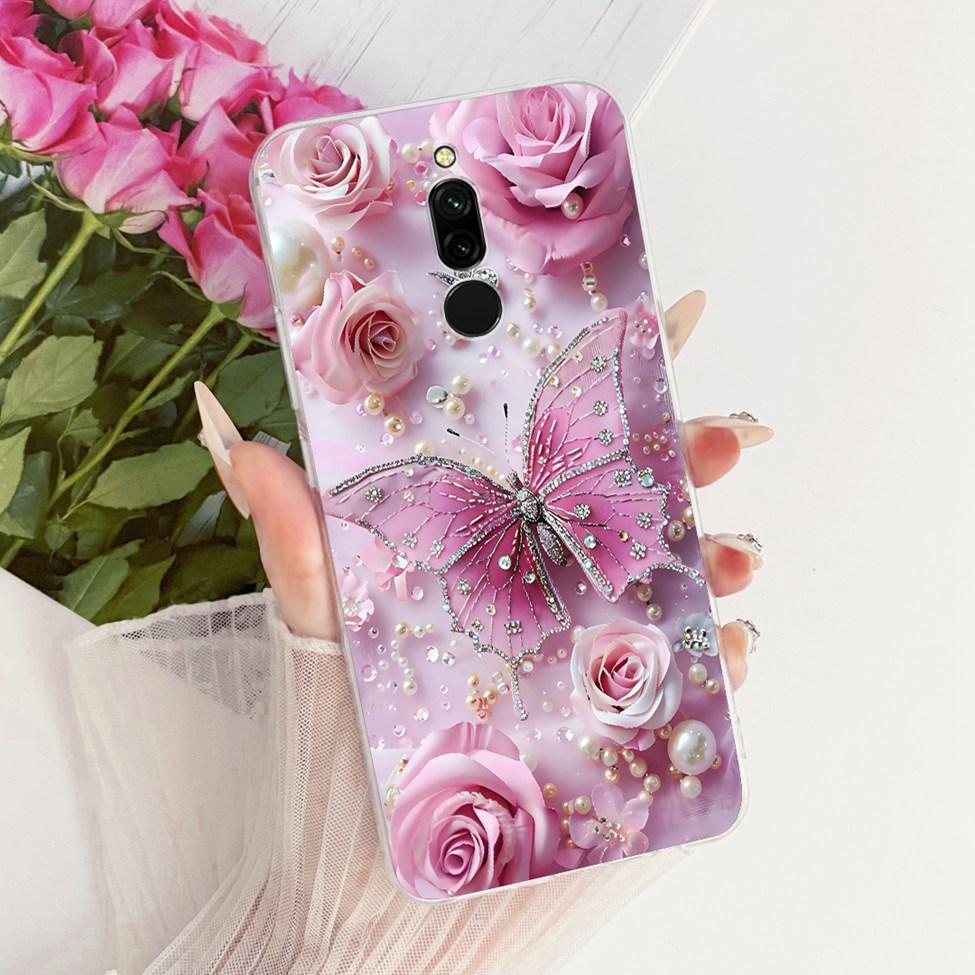 Прозрачный чехол для Redmi 8 Чехол Милый Модный Смешной Расписной Корпус для Xiaomi Redmi 8 M1908C3IC MZB8255IN M1908C3IG M1908C3IH
