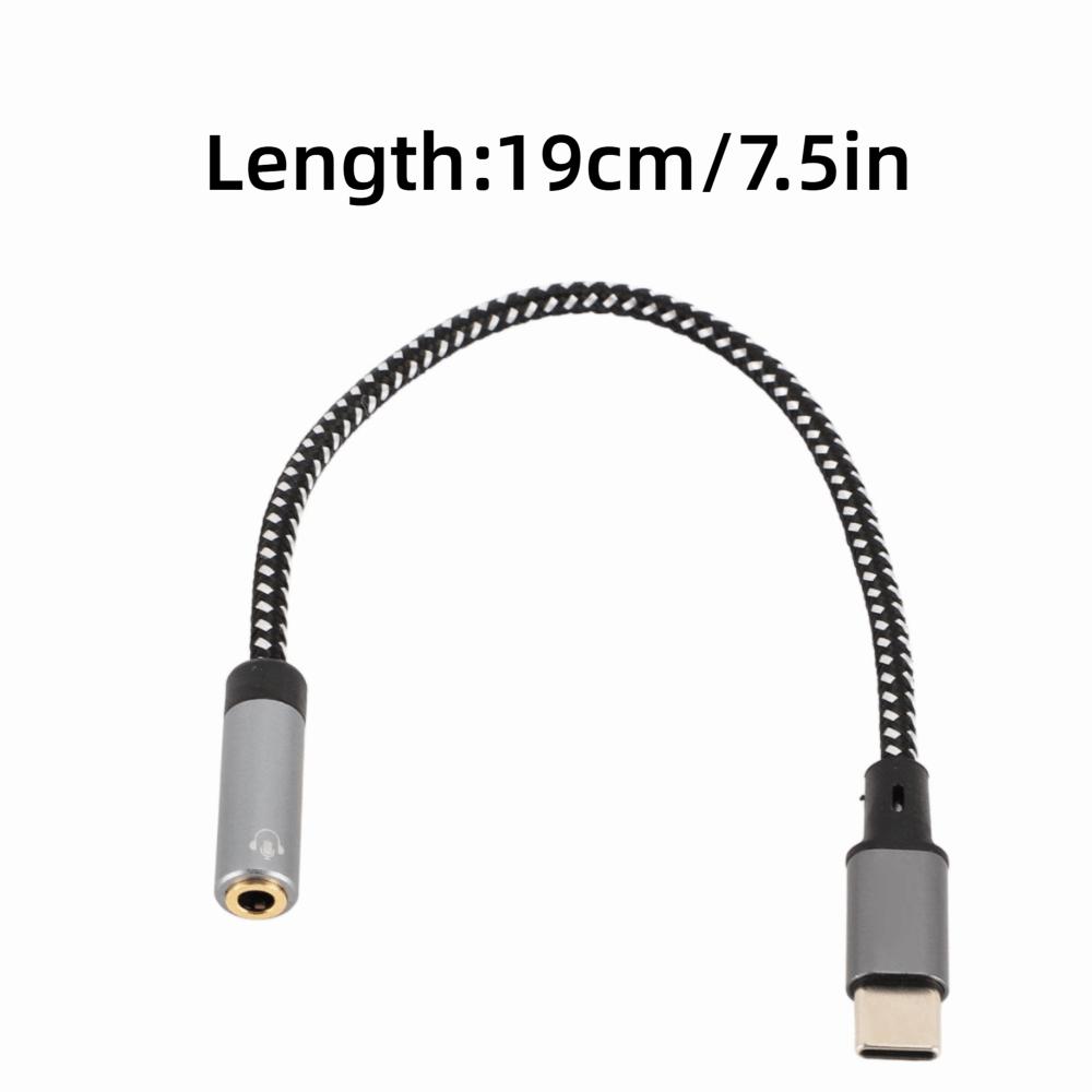 Professional USB Type C to 3.5mm Headphone Jack Adapter for Galaxy S24 S23 S22 S21 Ultra Tablet