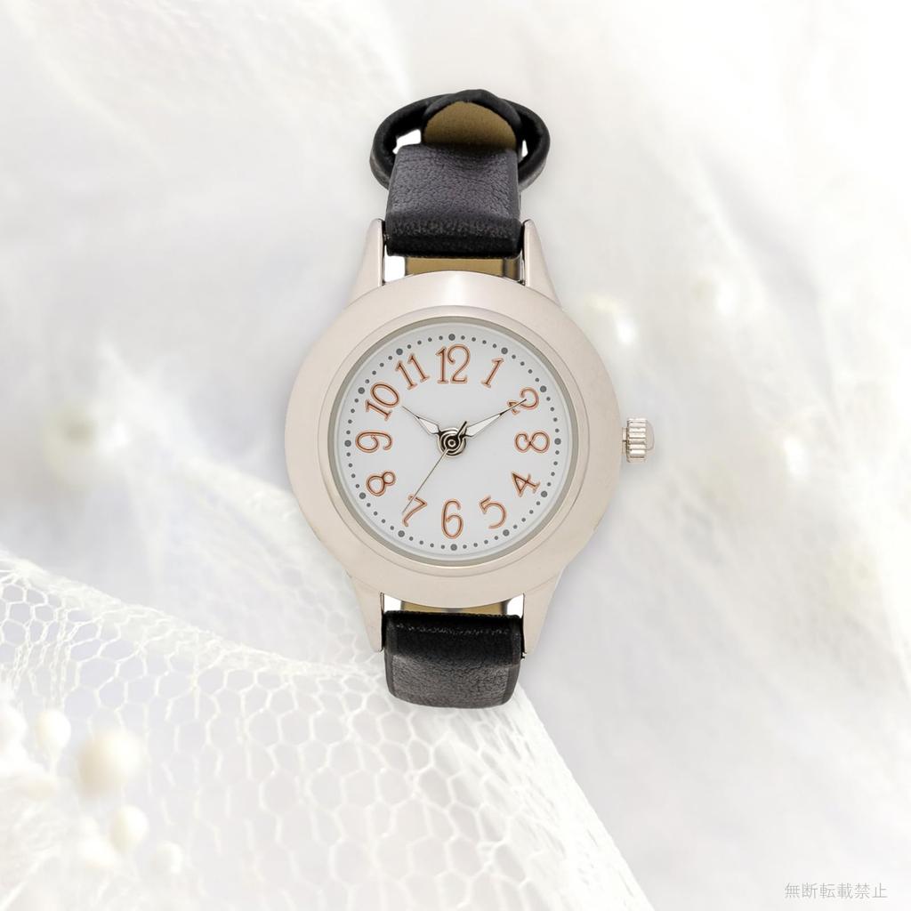 [Fieldwork] Женские часы с аналоговым кожаным ремешком черного цвета Monin PP008-3