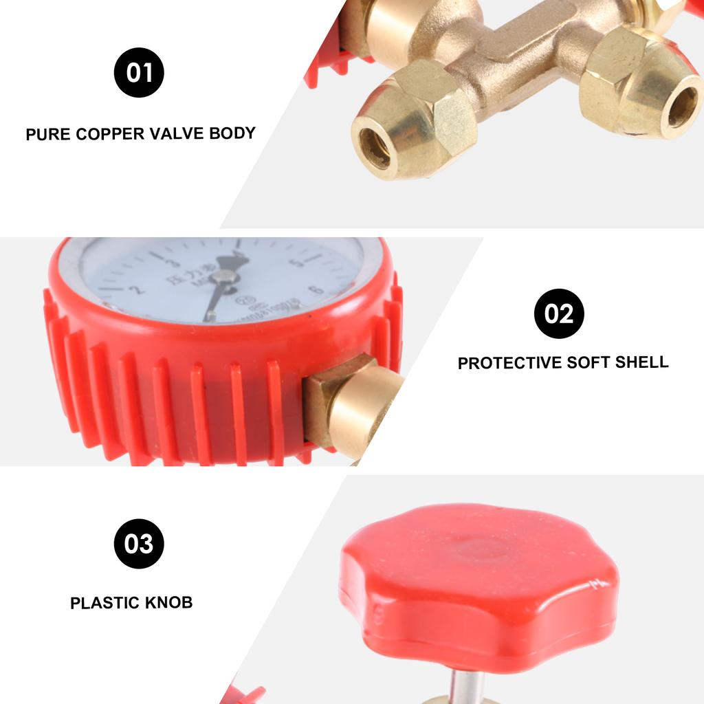 Манометр для проверки давления в кондиционере Манометр для обслуживания HVAC Прецизионный манометр для технического обслуживания кондиционера