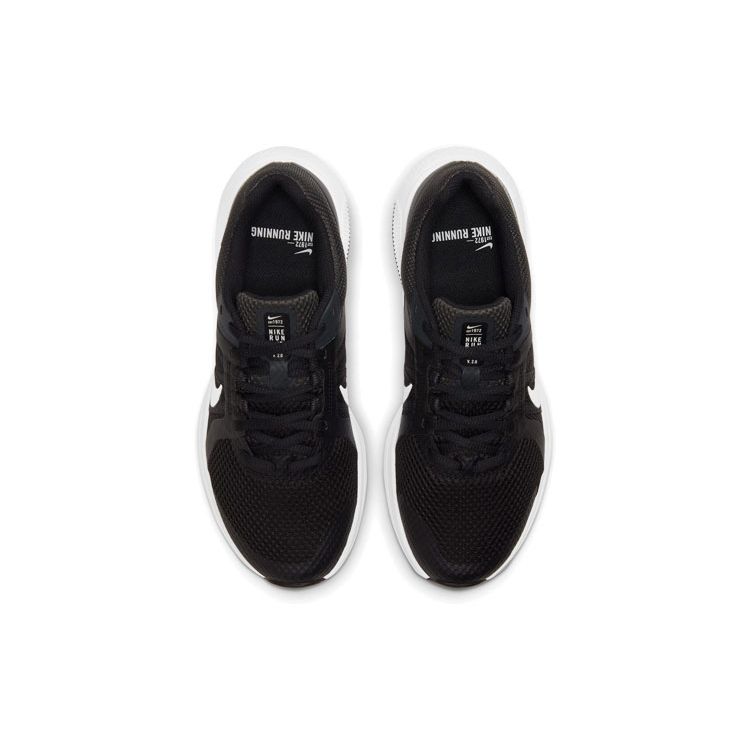 Nike Run Swift 2 Черно-белые женские кроссовки темно-дымчато-серые CU3528-004