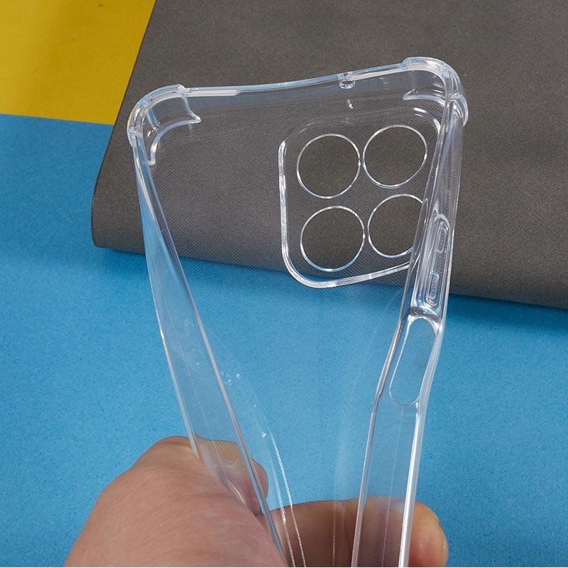 Противоударный чехол для телефона с углами для Honor X8 5G Прозрачная мягкая ТПУ накладка для телефона