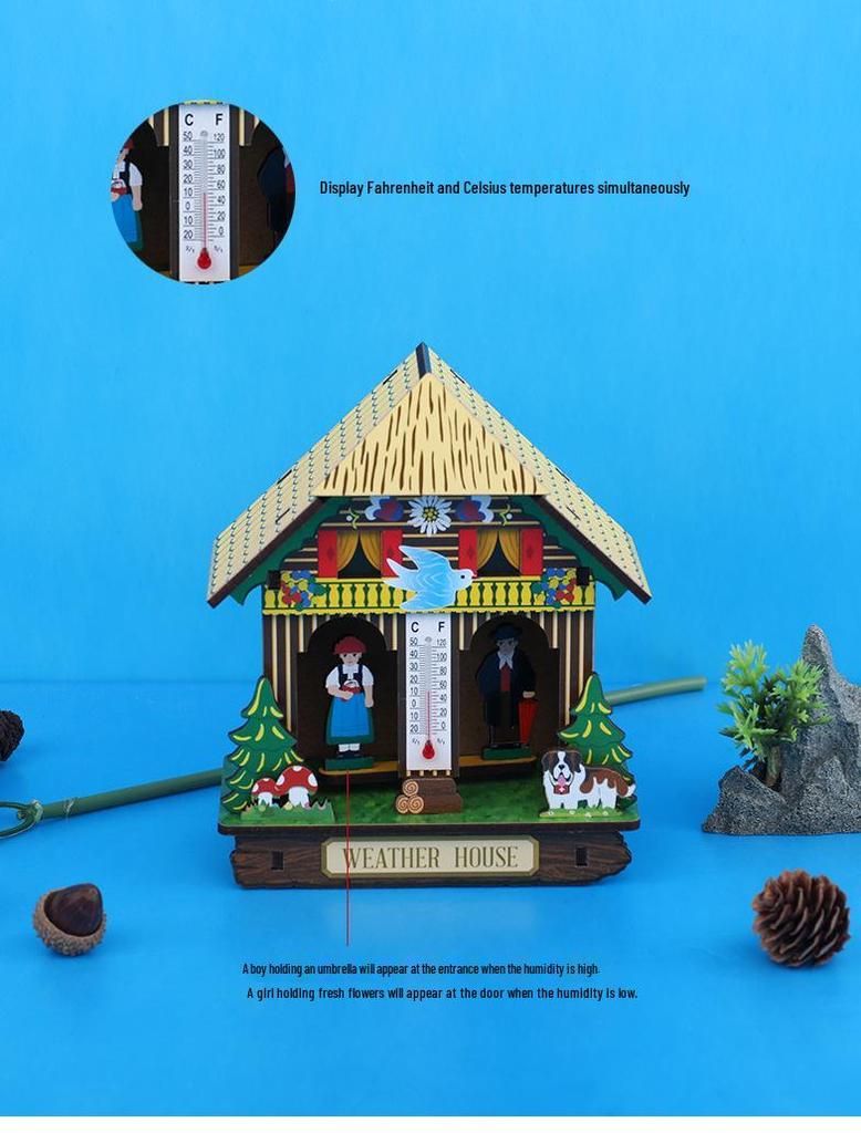 Настенная метеостанция для улицы: Барометр, датчик температуры и влажности