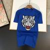 Summer Fashion Cotton Unisex T-Shirt Funny Tiger Graphics Print T Shirt High Quality Short Streetwear Women Plus Size Tees Y2k Tops Unisex