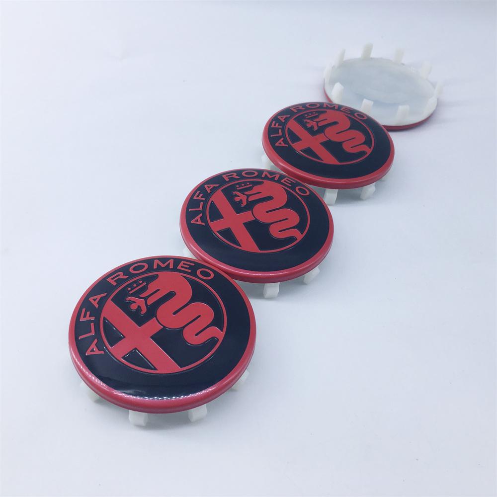 4pcs 60MM 10pin GTAM Car Emblem Wheel Center Covers Hub Cap Stickers for Alfa Romeo Giulia Giulietta MITO Stelvio GT Auto RefitMX5