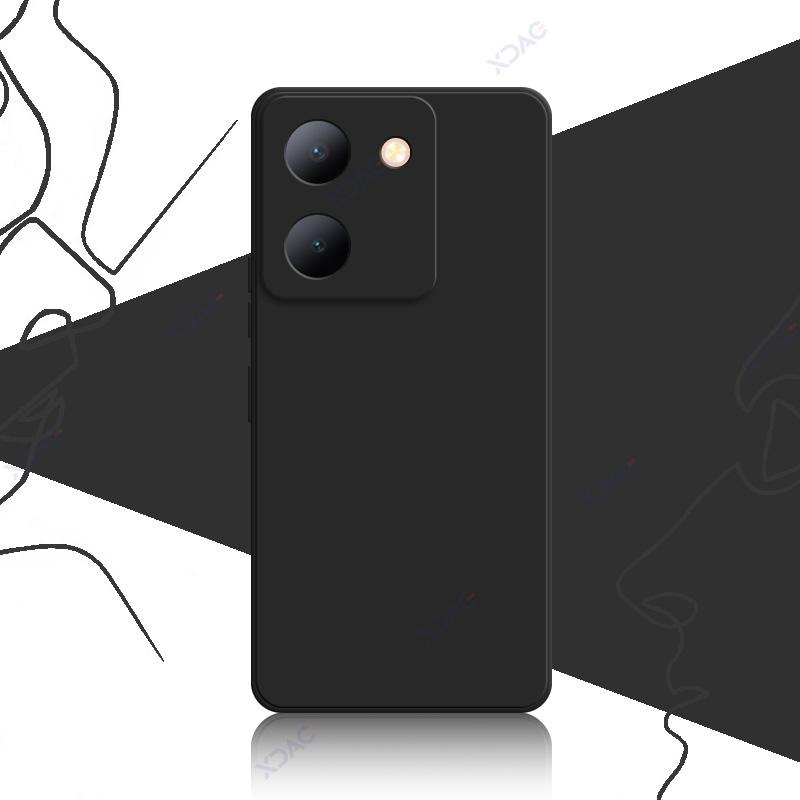 Роскошные квадратные жидкие силиконовые чехлы для VIVO Y36 V2247 4G V2248 5G 6.64" VIVOY36 360 мягкие чехлы для телефонов водонепроницаемые сумки