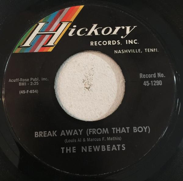 7-дюймовая пластинка NEWBEATS Break Away From That Boy 451290 Hickory Records 1964 США Рок Б/у
